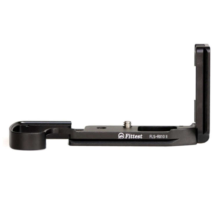 FITTEST FLS-RX10 II Vertical Shoot Quick Release L Plate Bracket Base Holder for Sony RX10M2 (Black)