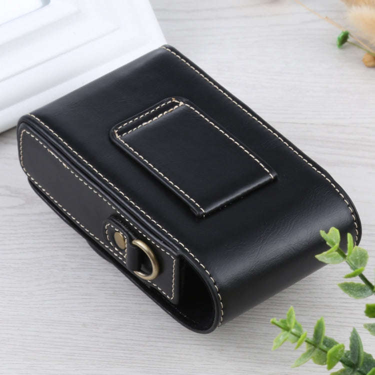 Vertical Flip Full Body Camera PU Leather Case Bag with Strap for Ricoh GR III / GRII, Sony ZV-1 ...