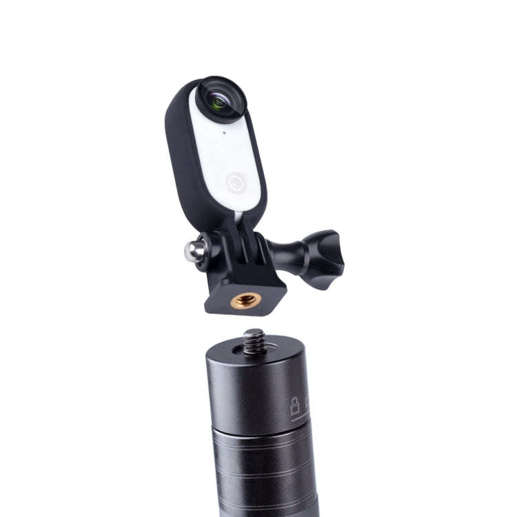 Plastic Protective Frame Mount Cage with Tripod Base Adapter for Insta360 GO 2(Black)