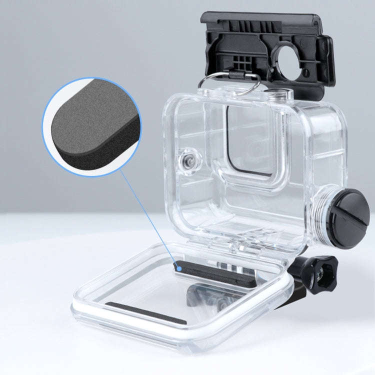 For GoPro HERO10 Black / HERO9 Black 30m Charging Waterproof Housing Case with Buckle Basic Mount...