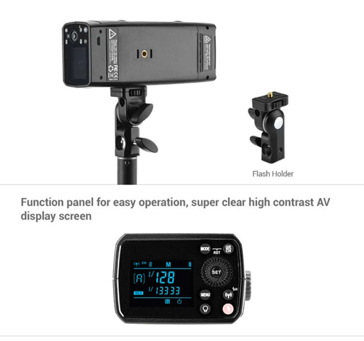 Godox AD200 Pro Pocket Flash Light  TTL HSS 2.4G Wireless X System Outdoor Flash Speedlight(EU Plug)