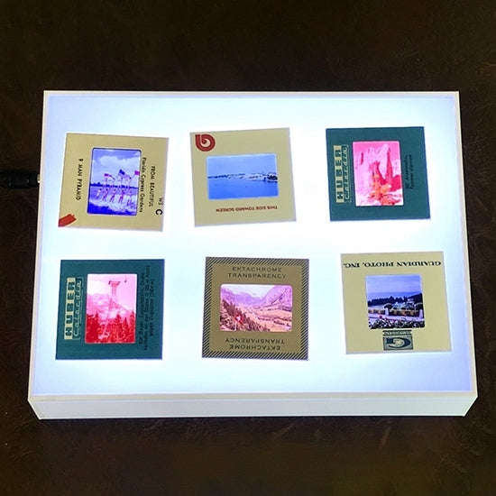 Photo Viewer LED Lightbox Board Box, US Plug (White)