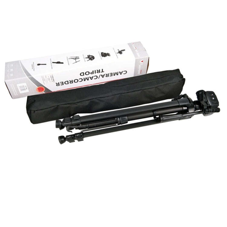 WeiFeng WT-3560 3-Section Folding Legs Live Broadcast Aluminum Alloy Tripod Mount (Black)
