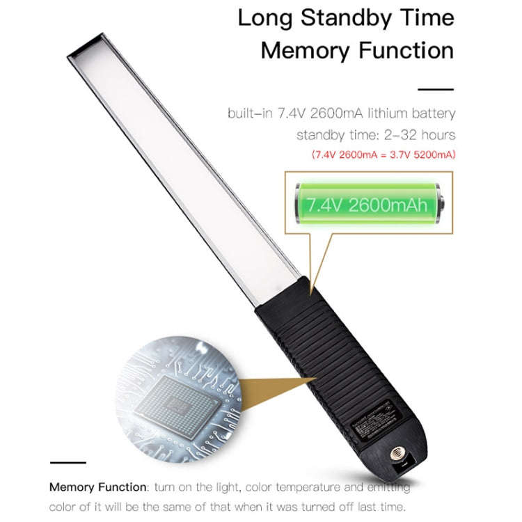 LUXCeO Q508A 8 Color Photo LED Stick Video Light Waterproof Handheld LED Fill Light Flash Lightin...