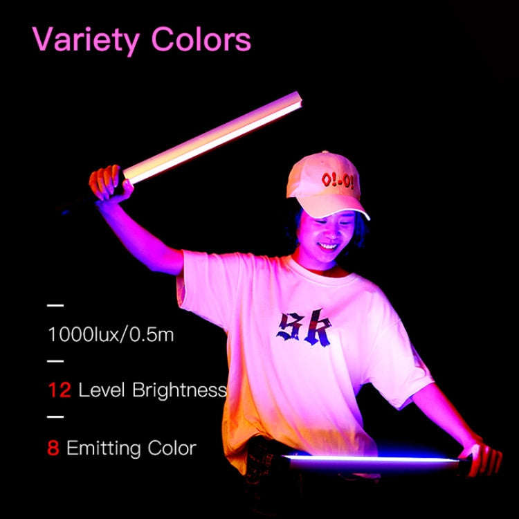 LUXCeO Q508A 8 Color Photo LED Stick Video Light Waterproof Handheld LED Fill Light Flash Lightin...