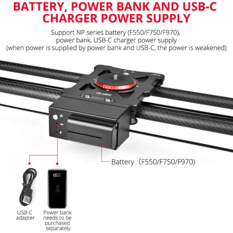 YELANGU L80TC 80cm Electrical Slide Rail Track with 2.4GHz Remote Control for SLR Cameras / Video...