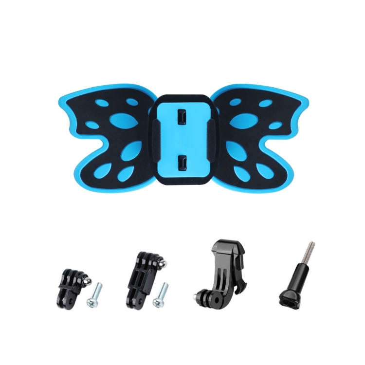 Butterfly Helmet Mount Adapter with 3-Way Pivot Arm & J-Hook Buckle & Long Screw for GoPro, Insta...