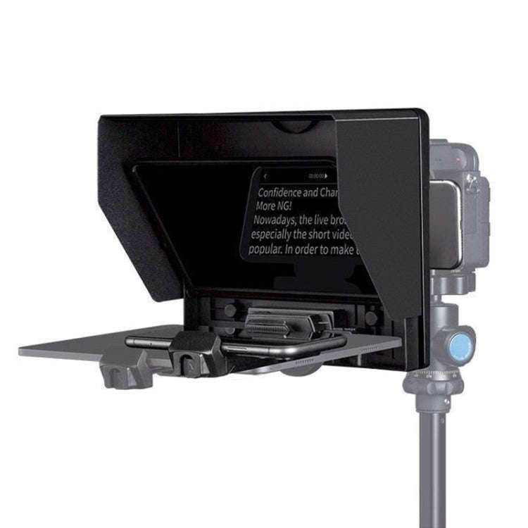 FEELWORLD TP10 Portable 10-inch Folding Teleprompter with Remote Control Lens Adapter Ring For Be...