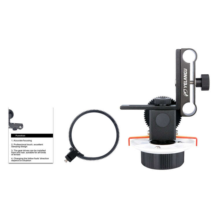 YELANGU F0 Camera Follow Focus with Gear Ring Belt for Canon / Nikon / Video Cameras / DSLR Camer...