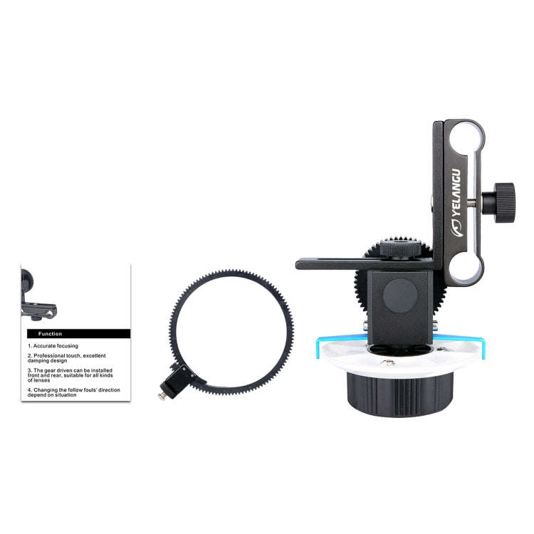 YELANGU F0 Camera Follow Focus with Gear Ring Belt for Canon / Nikon / Video Cameras / DSLR Camer...