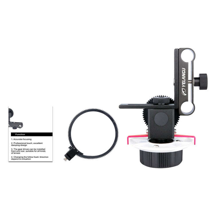 YELANGU F0 Camera Follow Focus with Gear Ring Belt for Canon / Nikon / Video Cameras / DSLR Camer...