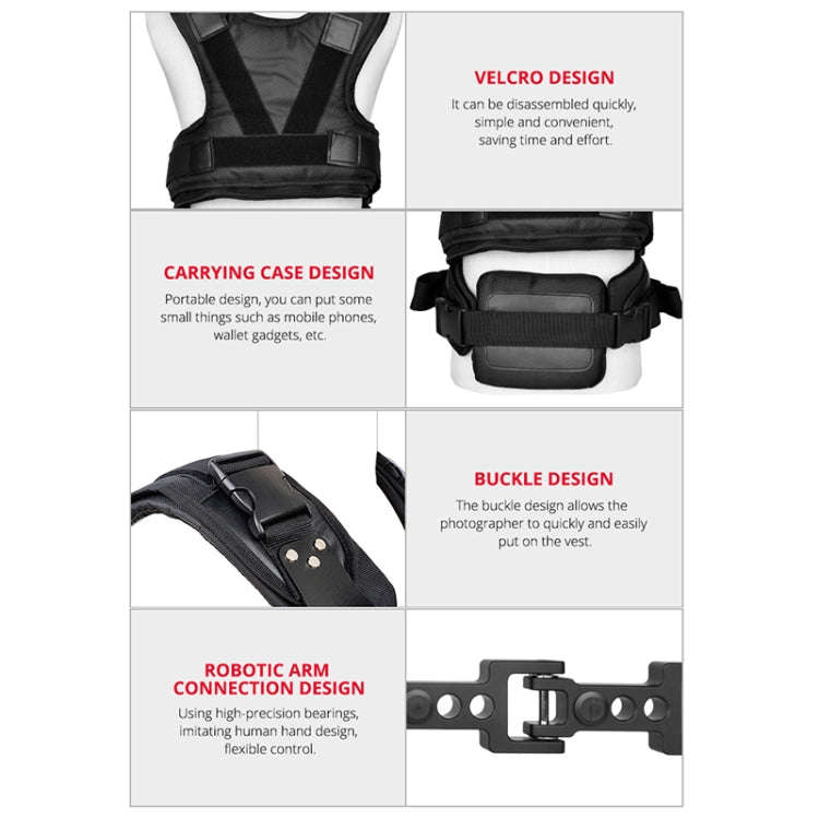 YELANGU B200-C1 Dual Shock-absorbing Arm Stabilizer Vest Camera Support System for DSLR & DV Digi...