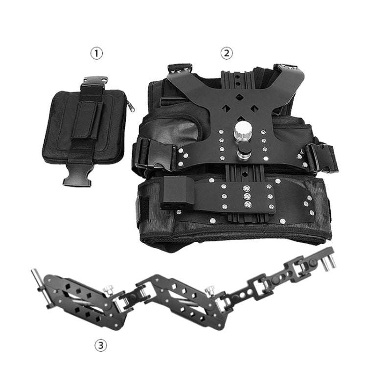 YELANGU B200-C1 Dual Shock-absorbing Arm Stabilizer Vest Camera Support System for DSLR & DV Digi...