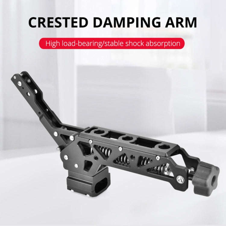YELANGU BF01 Shock-absorbing Crested Damping Arm, Load: 3-15kg(Black)
