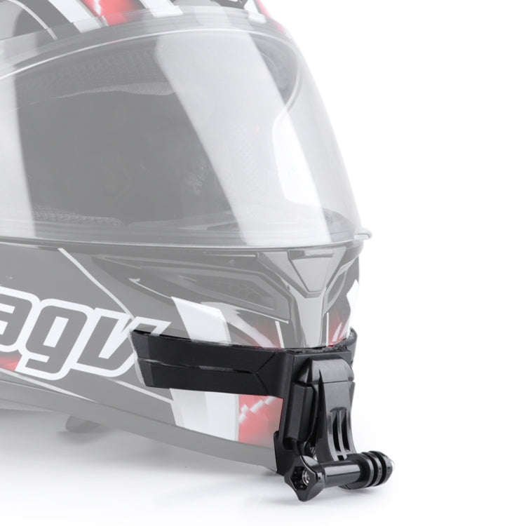 Helmet Mount with J-Hook Buckle  for GoPro, Insta360, DJI and Other Action Cameras (Black)