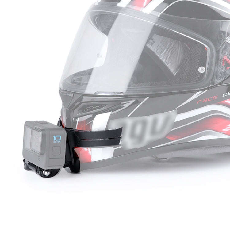 Helmet Mount with J-Hook Buckle  for GoPro, Insta360, DJI and Other Action Cameras (Black)