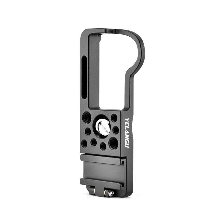 YELANGU CL13 Camera Expansion Board Base L Plate for Canon EOS M50 (Black)