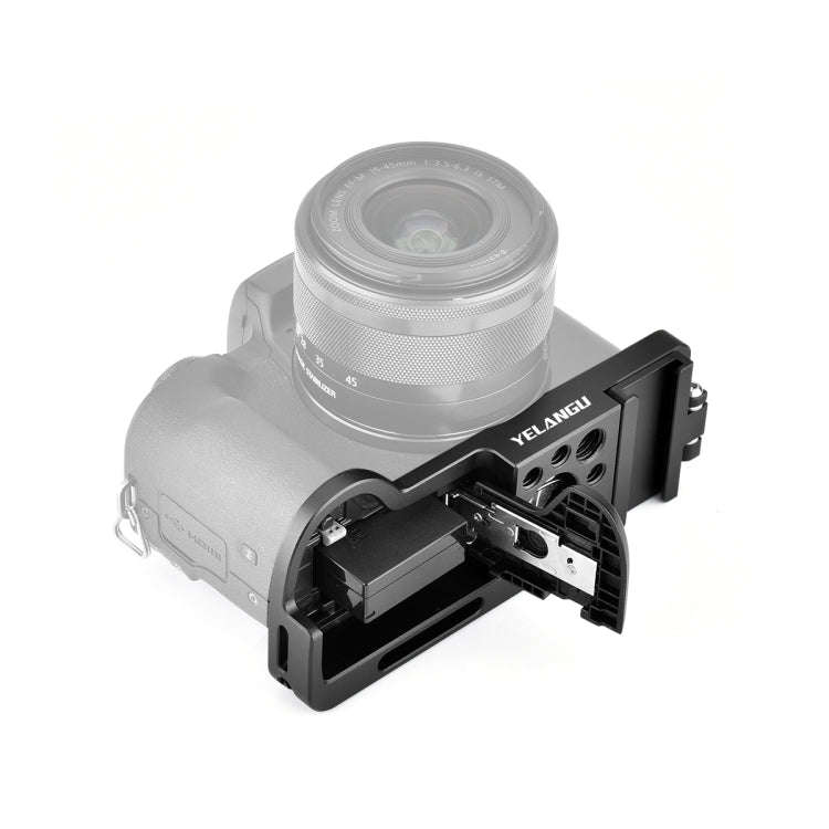 YELANGU CL13 Camera Expansion Board Base L Plate for Canon EOS M50 (Black)