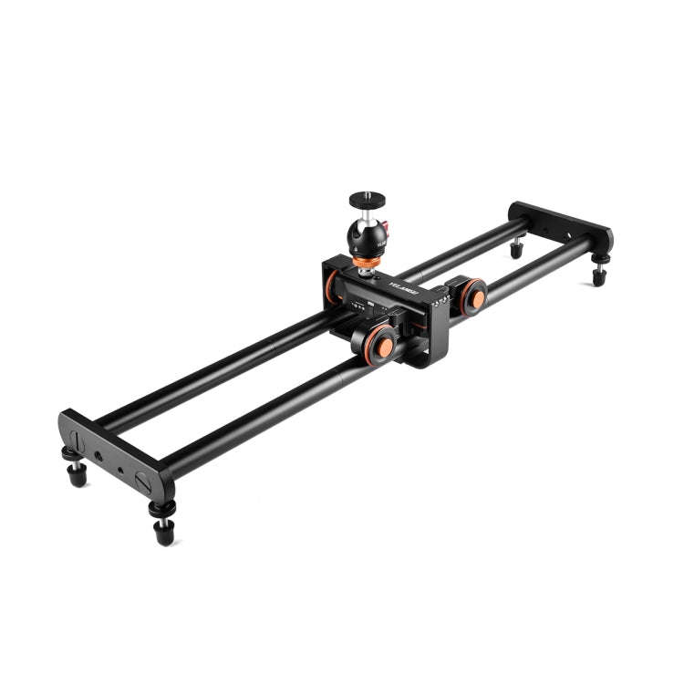 YELANGU L4X-60ET 60cm Splicing Slide Rail Track + Trolley Rail Buckle with Ballhead for SLR Camer...