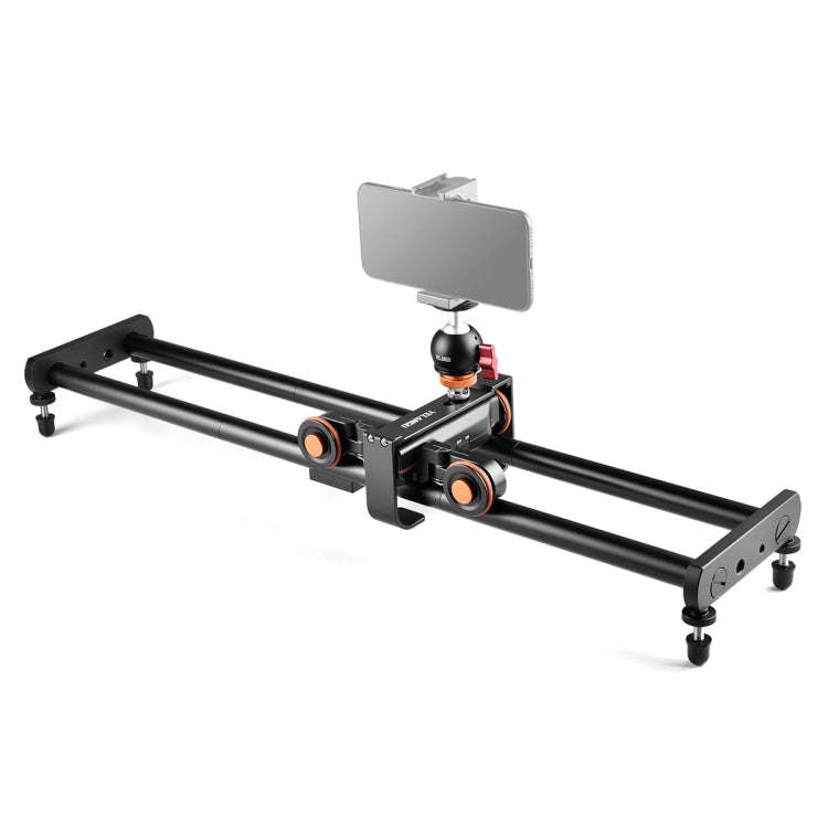 YELANGU L4X-60ET 60cm Splicing Slide Rail Track + Trolley Rail Buckle with Ballhead for SLR Camer...