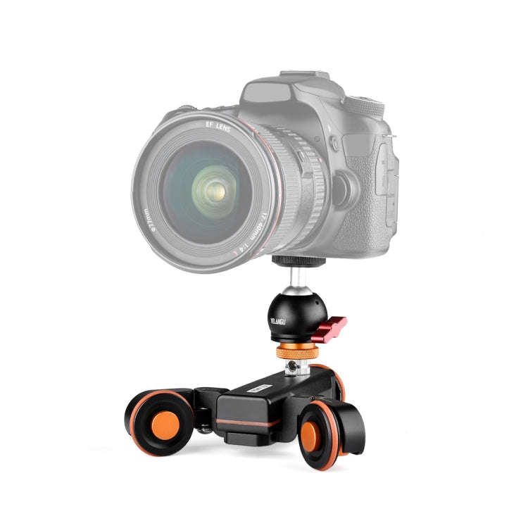 YELANGU L4X-BC Camera Wheel Dolly II Electric Track Slider 3-Wheel Video Pulley Rolling Dolly Car...