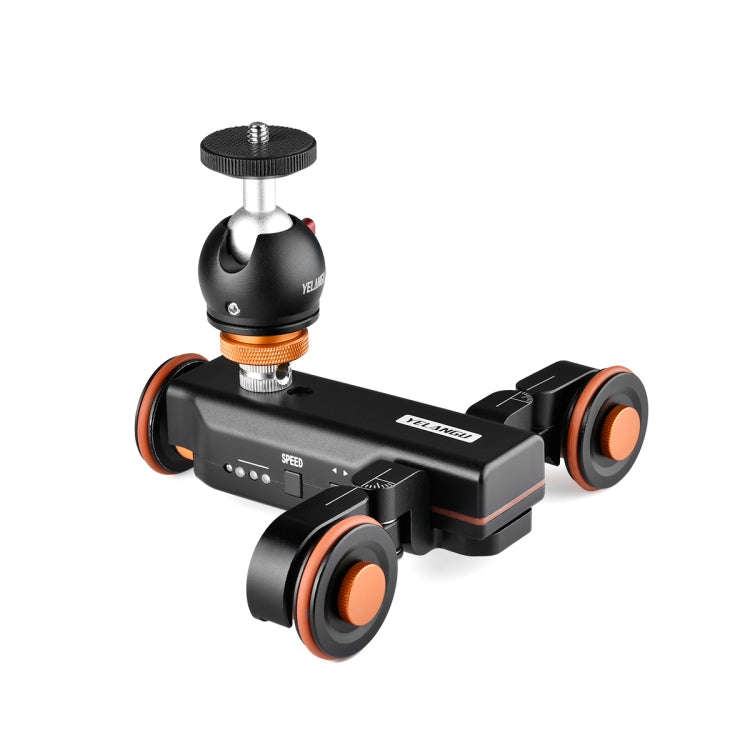 YELANGU L4X-BC Camera Wheel Dolly II Electric Track Slider 3-Wheel Video Pulley Rolling Dolly Car...