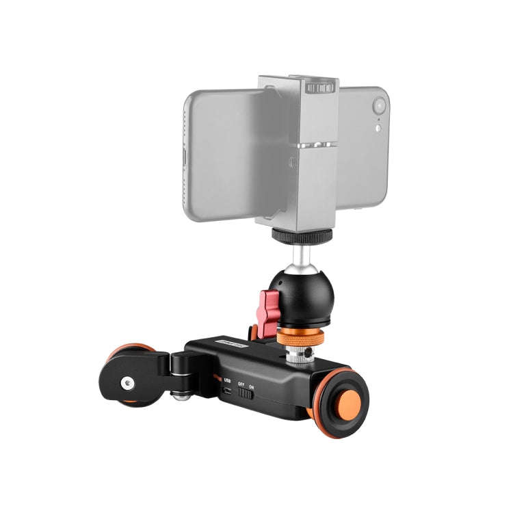 YELANGU L4X-BC Camera Wheel Dolly II Electric Track Slider 3-Wheel Video Pulley Rolling Dolly Car...