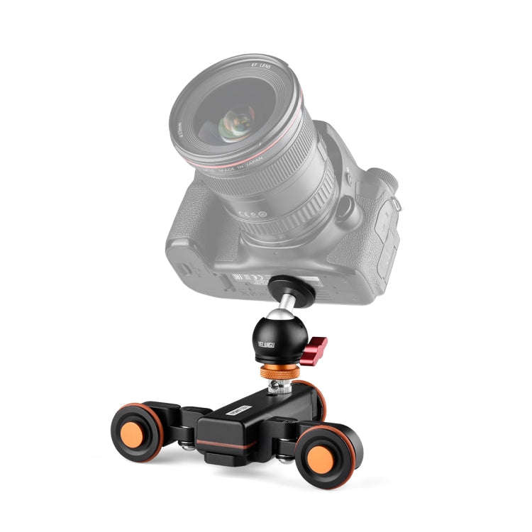 YELANGU L4X-BC Camera Wheel Dolly II Electric Track Slider 3-Wheel Video Pulley Rolling Dolly Car...