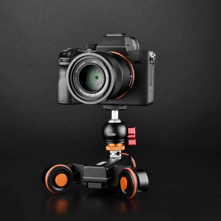 YELANGU L4X-BC Camera Wheel Dolly II Electric Track Slider 3-Wheel Video Pulley Rolling Dolly Car...