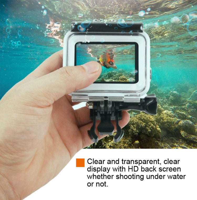 45m Waterproof Housing Protective Case + Touch Screen Back Cover for GoPro NEW HERO /HERO6 /5, wi...