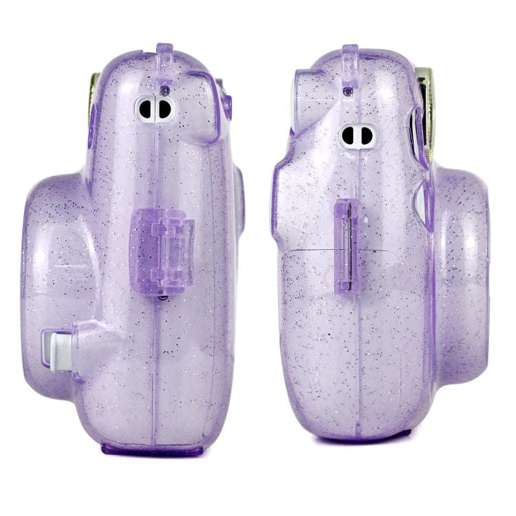 Glitter Power Crystal Case with Strap for FUJIFILM Instax mini 11 (Purple)