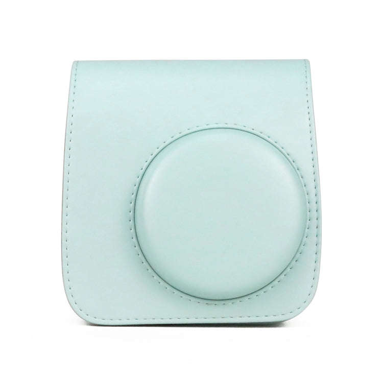 Retro Full Body PU Leather Case Camera  Bag with Strap for FUJIFILM instax mini 7+ (Baby Blue)
