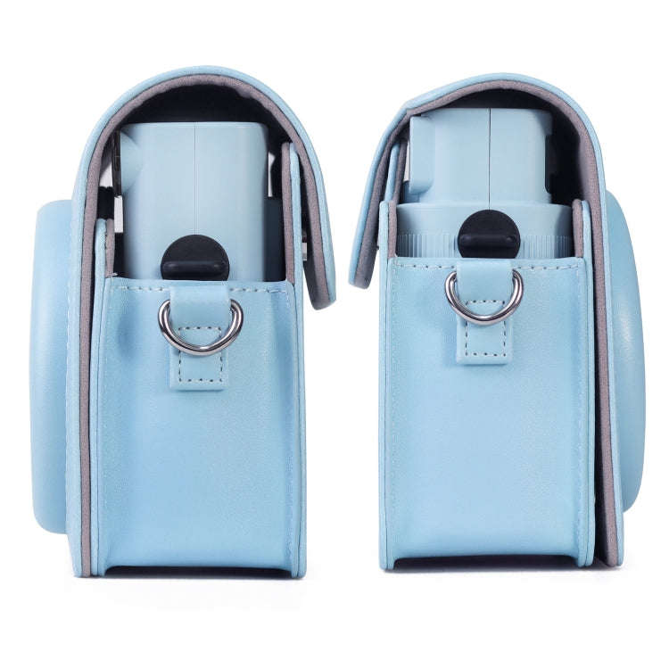 Full Body PU Leather Case Camera  Bag with Strap for FUJIFILM instax Square SQ1 (Blue)