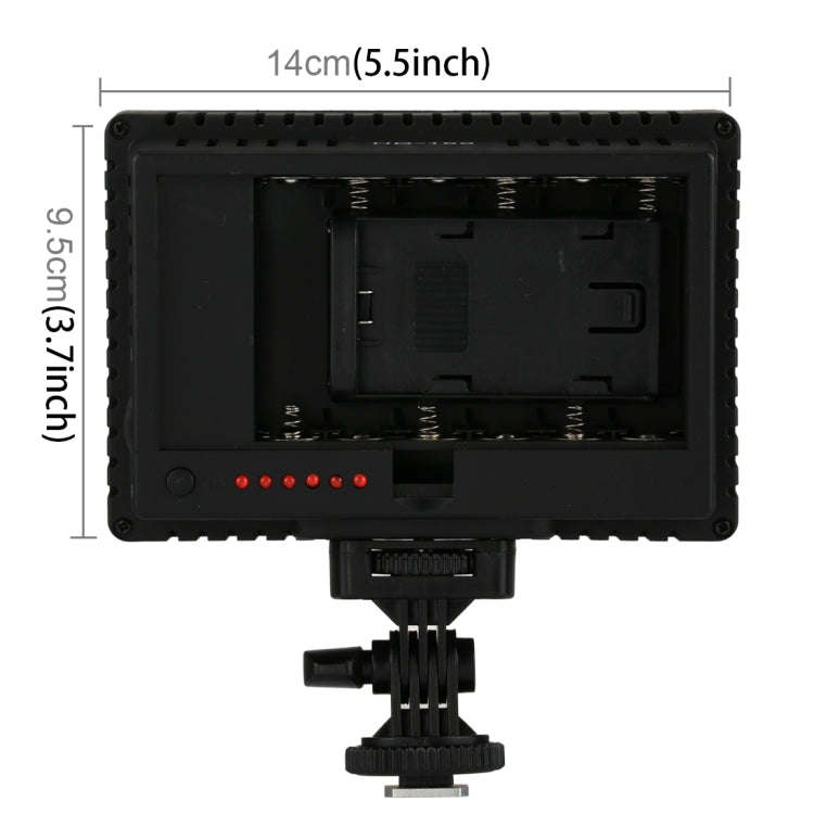 HD-160 White Light LED Video Light on-Camera Photography Lighting Fill Light for Canon, Nikon, DS...