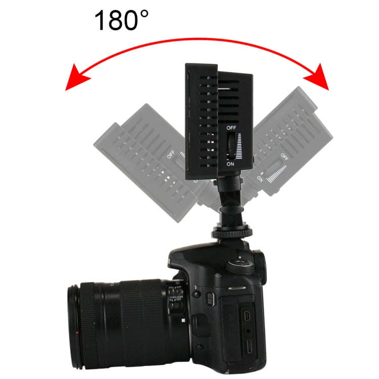 HD-160 White Light LED Video Light on-Camera Photography Lighting Fill Light for Canon, Nikon, DS...