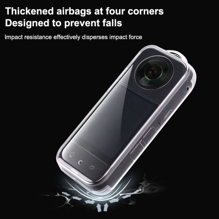 For Insta360 X3 Full Body Clear TPU Protective Case (Transparent)