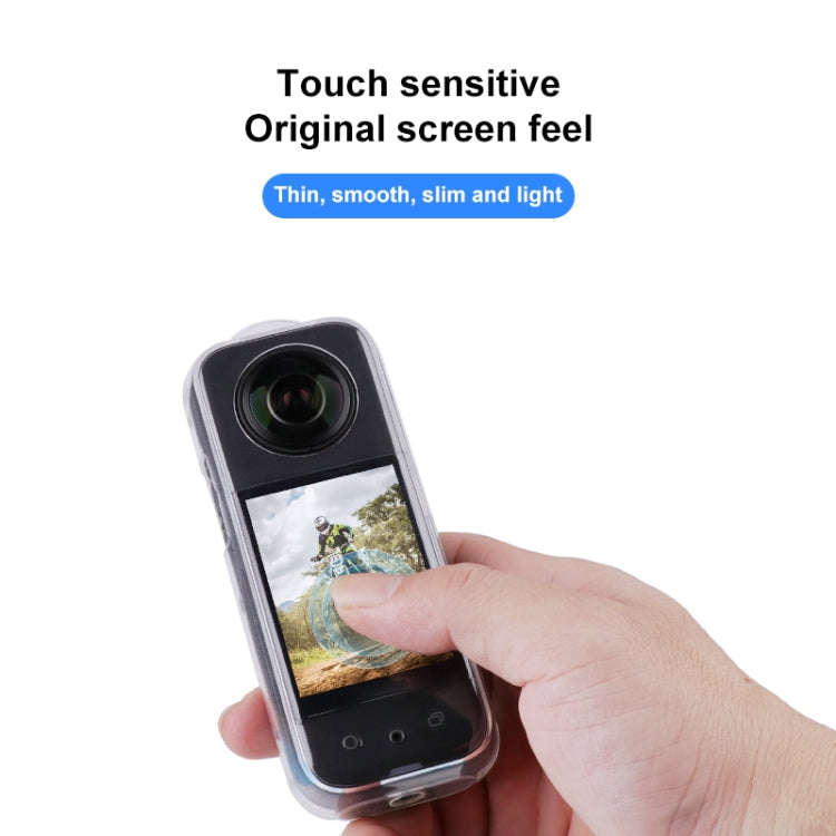 For Insta360 X3 Full Body Clear TPU Protective Case (Transparent)