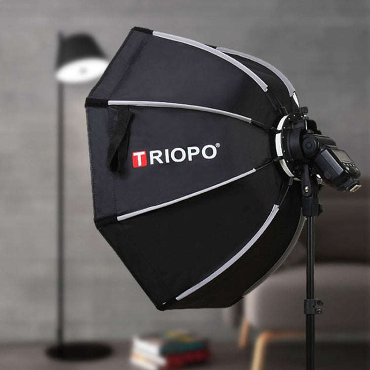 TRIOPO KX90 90cm Dome Speedlite Flash Octagon Parabolic Softbox Diffuser (Black)