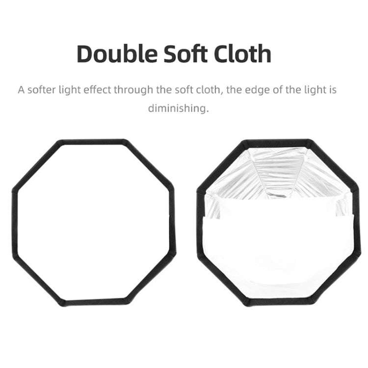 TRIOPO K2-90 90cm Speedlite Flash Octagon Parabolic Softbox Bowens Mount Diffuser (Black)
