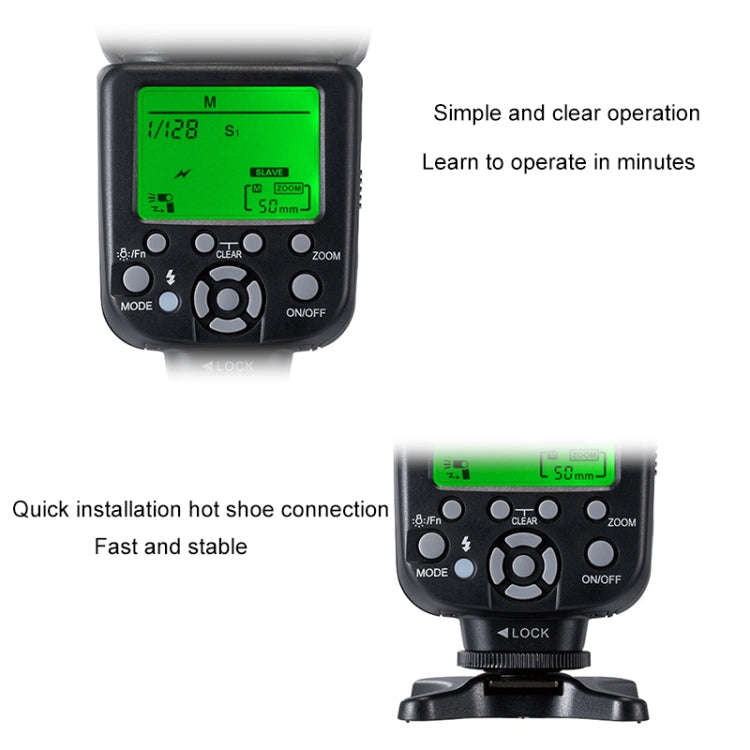 TRIOPO TR-982IIIC Flash Light Speedlite for Canon (Black)