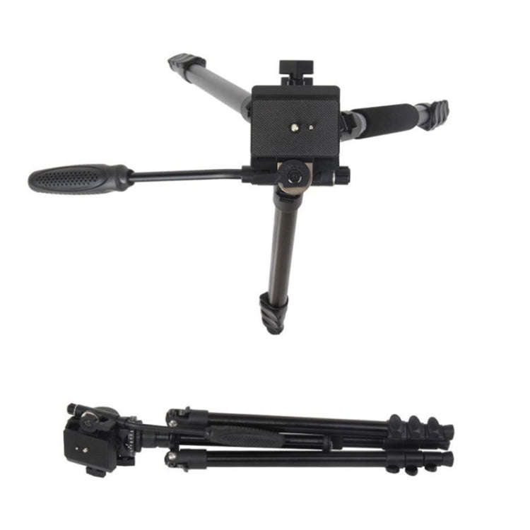 TRIOPO K2808 Aluminum Tripod Mount with HY-350 Heavy Duty Damping Head (Black)