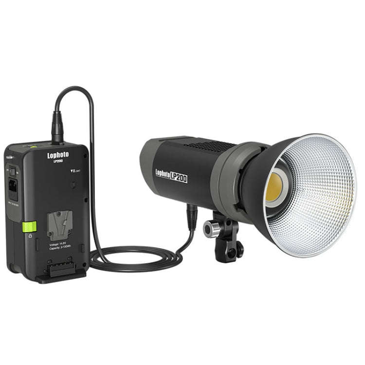 Lophoto LP-200Bi 200W Dual-Color Temperature Continuous Light LED Studio Video Fill Light(US Plug)