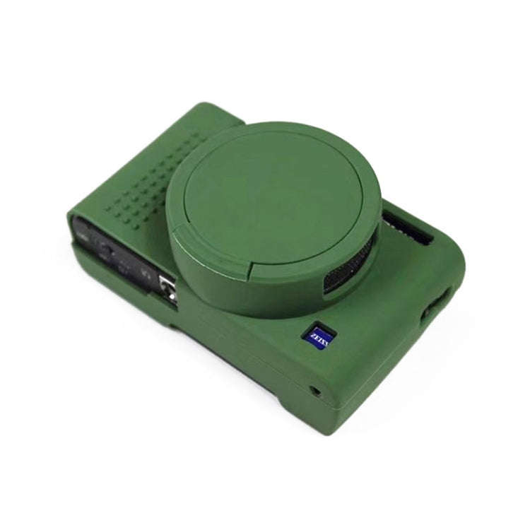 Soft Silicone Protective Case for Sony Cyber-Shot RX100 VII / RX100 M7 (Green)