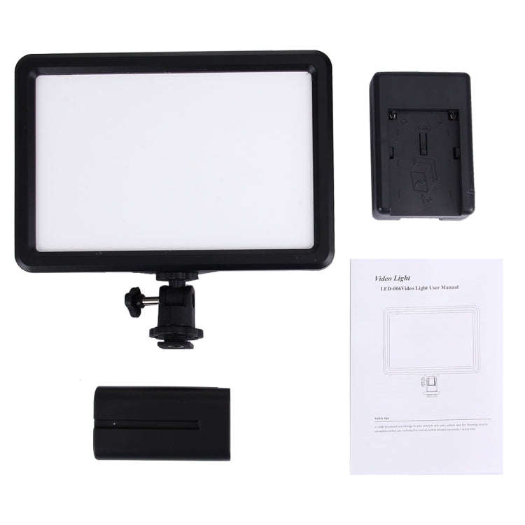 LED-006 104 LED 850LM Dimmable Video Light on-Camera Photography Lighting Fill Light for Canon, N...