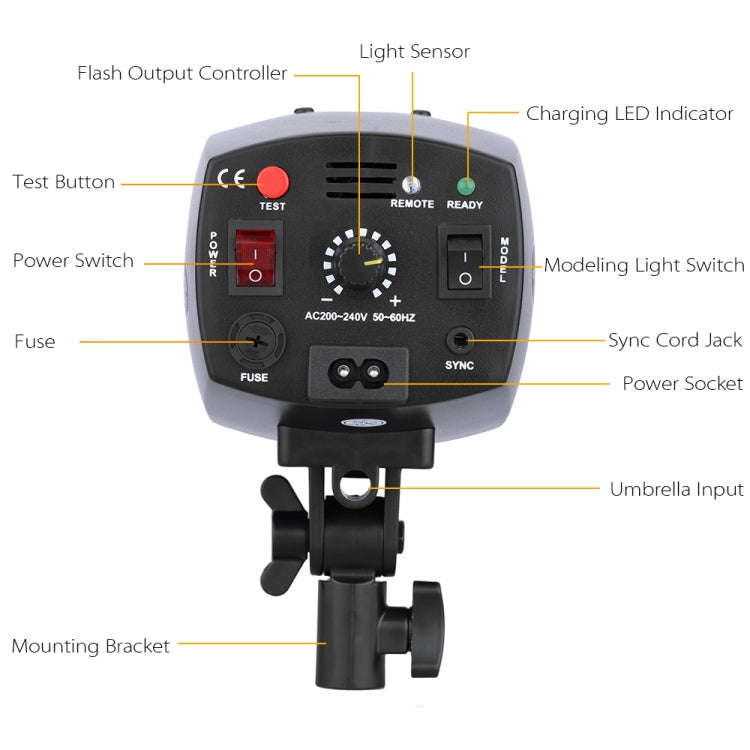 Godox K-180A Mini Master 180Ws Studio Flash Light Photo Flash Speedlight(UK Plug)