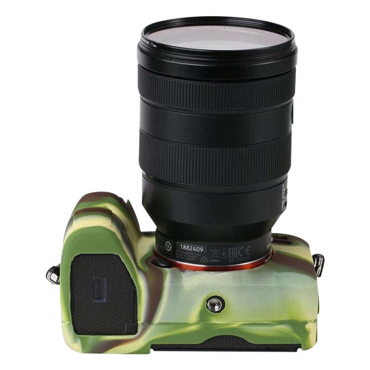 For Sony A7R4 Soft Silicone Protective Case(Camouflage)