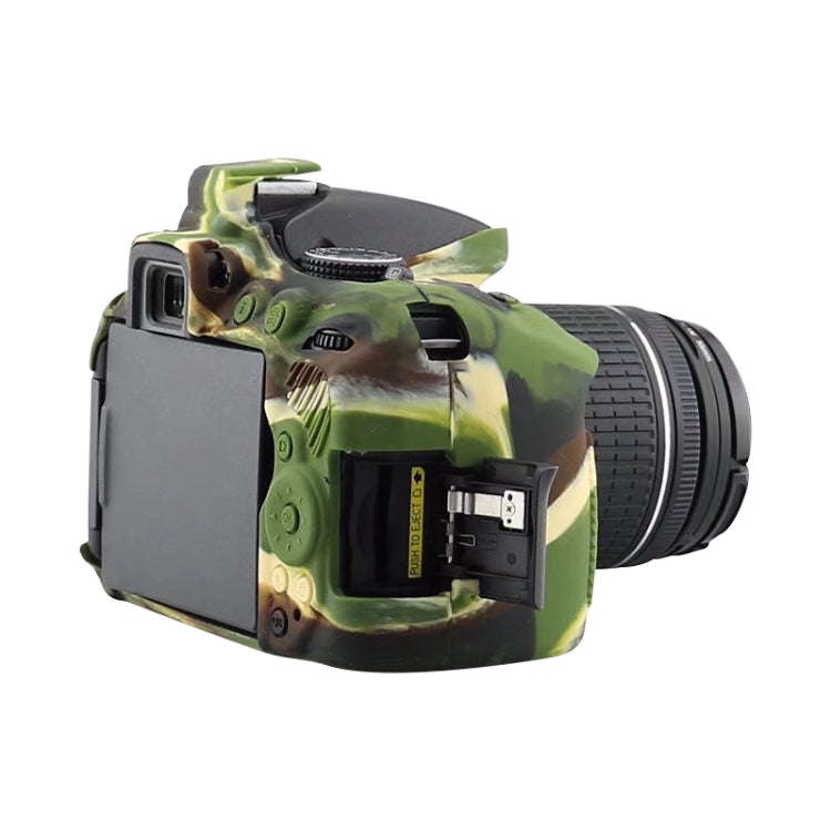 Soft Silicone Protective Case for Nikon D5300 (Camouflage)
