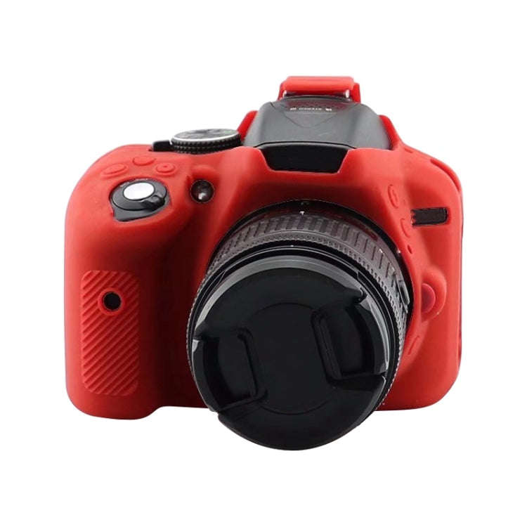 Soft Silicone Protective Case for Nikon D5300(Red)