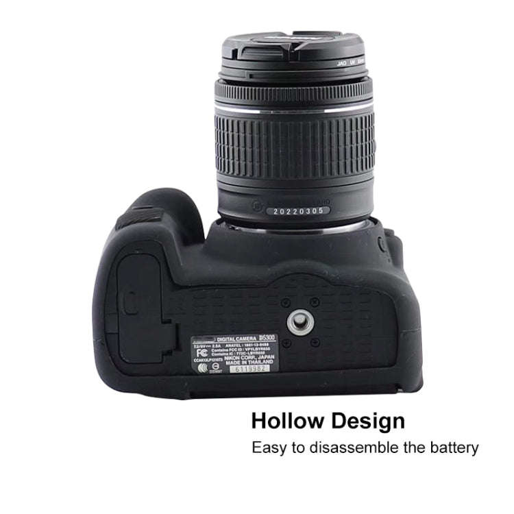 Soft Silicone Protective Case for Nikon D5300(Black)