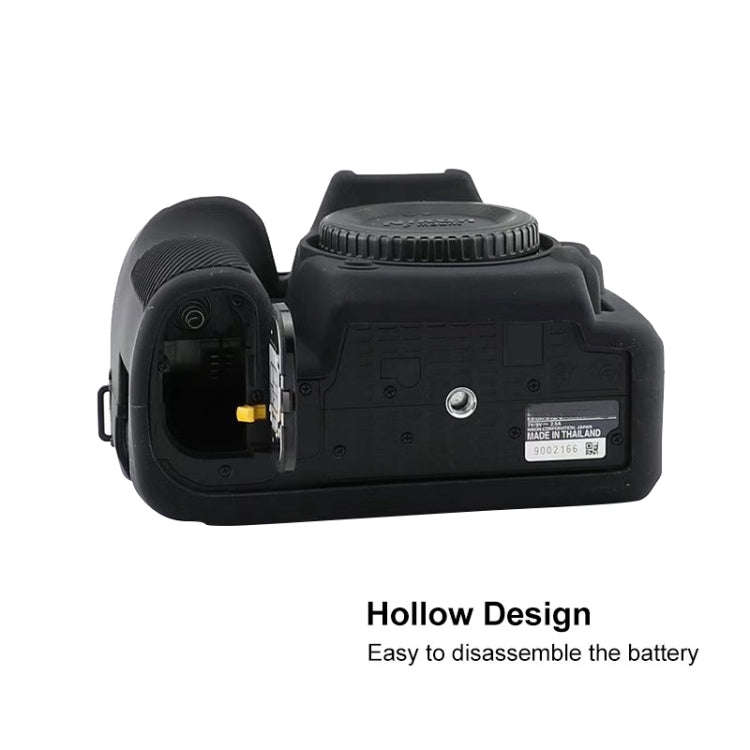 Soft Silicone Protective Case for Nikon D7500(Black)